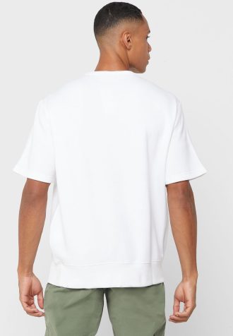 Valkoinen miesten Ralph Lauren Logo Crew Neck T-paidat