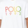Valkoinen miesten Ralph Lauren Logo Crew Neck T-paidat