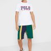 Valkoinen miesten Ralph Lauren Logo Crew Neck T-paidat