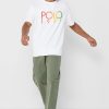 Valkoinen miesten Ralph Lauren Logo Crew Neck T-paidat