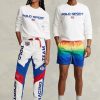 Valkoinen miesten Ralph Lauren Polo Sport Fleece -huppari Valkoinen miesten Ralph Lauren Polo Sport Fleece -huppari