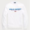 Valkoinen miesten Ralph Lauren Polo Sport Fleece -huppari Valkoinen miesten Ralph Lauren Polo Sport Fleece -huppari