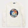 Valkoinen Miesten Ralph Lauren Puuvilla-pellava Graphic Neulepuserot