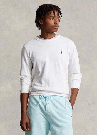 Valkoinen miesten Ralph Lauren Spa Terry paita