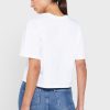 Valkoinen naisten Ralph Lauren Crew Neck Graphic T-paidat Valkoinen naisten Ralph Lauren Crew Neck Graphic T-paidat