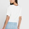 Valkoinen naisten Ralph Lauren Crew Neck Graphic T-paidat