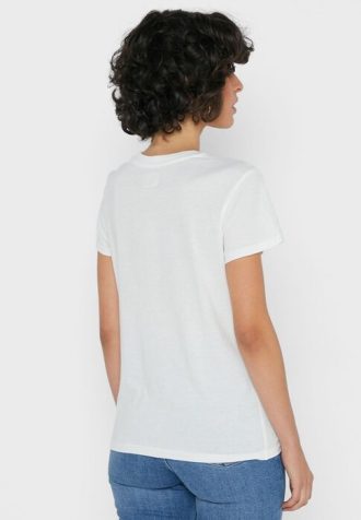 Valkoinen naisten Ralph Lauren Crew Neck Graphic T-paidat