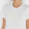 Valkoinen naisten Ralph Lauren Crew Neck Graphic T-paidat Valkoinen naisten Ralph Lauren Crew Neck Graphic T-paidat