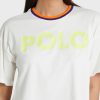 Valkoinen naisten Ralph Lauren Crew Neck Graphic T-paidat