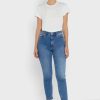 Valkoinen naisten Ralph Lauren Crew Neck Graphic T-paidat Valkoinen naisten Ralph Lauren Crew Neck Graphic T-paidat