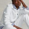 Valkoinen naisten Ralph Lauren fleece-huppari