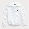 Valkoinen naisten Ralph Lauren fleece-huppari