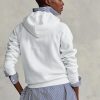 Valkoinen naisten Ralph Lauren fleece-huppari