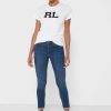 Valkoinen naisten Ralph Lauren Graphic Crew Neck T-paidat Valkoinen naisten Ralph Lauren Graphic Crew Neck T-paidat