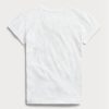 Valkoinen Naisten Ralph Lauren Logo Cotton Jersey T-paidat Valkoinen Naisten Ralph Lauren Logo Cotton Jersey T-paidat