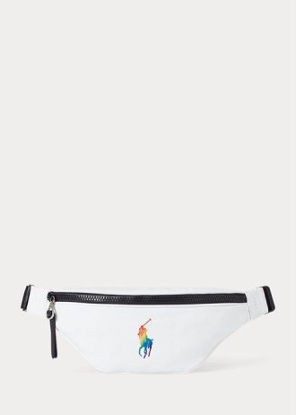 Valkoinen naisten Ralph Lauren Pride Canvas -käsilaukku