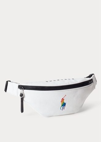 Valkoinen naisten Ralph Lauren Pride Canvas -käsilaukku