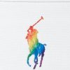 Valkoinen naisten Ralph Lauren Pride Canvas -käsilaukku Valkoinen naisten Ralph Lauren Pride Canvas -käsilaukku