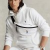 Valkoinen naisten Ralph Lauren Pride Canvas -käsilaukku Valkoinen naisten Ralph Lauren Pride Canvas -käsilaukku