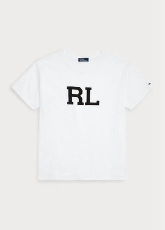 Valkoinen Naisten Ralph Lauren Rl Logo Jersey T-paidat