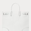 Valkoinen/valkoinen naisten Ralph Lauren Eyelet Canvas -suuret Devyn-kangaskassit