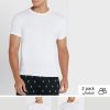 Valkoiset miesten Ralph Lauren 2 Pack Essential Crew Neck T-paidat Valkoiset miesten Ralph Lauren 2 Pack Essential Crew Neck T-paidat