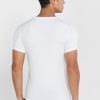 Valkoiset miesten Ralph Lauren 2 Pack Essential Crew Neck T-paidat Valkoiset miesten Ralph Lauren 2 Pack Essential Crew Neck T-paidat