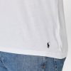 Valkoiset miesten Ralph Lauren 2 Pack Essential V-kaula T-paidat Valkoiset miesten Ralph Lauren 2 Pack Essential V-kaula T-paidat