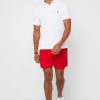 Valkoiset Miesten Ralph Lauren Basic Mesh -poolopaidat Valkoiset Miesten Ralph Lauren Basic Mesh -poolopaidat