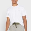 Valkoiset Miesten Ralph Lauren Essential Crew Neck T-paidat Valkoiset Miesten Ralph Lauren Essential Crew Neck T-paidat