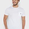 Valkoiset Miesten Ralph Lauren Essential Crew Neck T-paidat Valkoiset Miesten Ralph Lauren Essential Crew Neck T-paidat