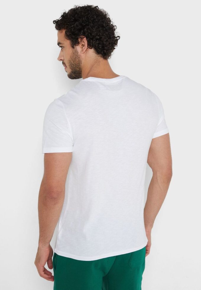 Valkoiset Miesten Ralph Lauren Essential Crew Neck T-paidat Valkoiset Miesten Ralph Lauren Essential Crew Neck T-paidat
