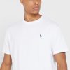 Valkoiset Miesten Ralph Lauren Essential Crew Neck T-paidat Valkoiset Miesten Ralph Lauren Essential Crew Neck T-paidat