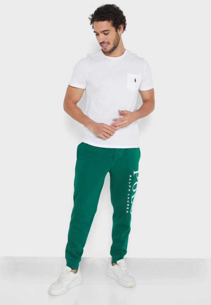 Valkoiset Miesten Ralph Lauren Essential Crew Neck T-paidat Valkoiset Miesten Ralph Lauren Essential Crew Neck T-paidat