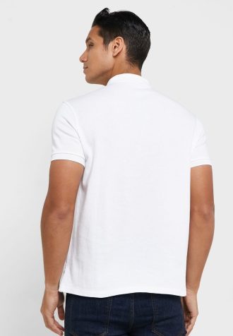 Valkoiset miesten Ralph Lauren Essential poolopaidat Valkoiset miesten Ralph Lauren Essential poolopaidat
