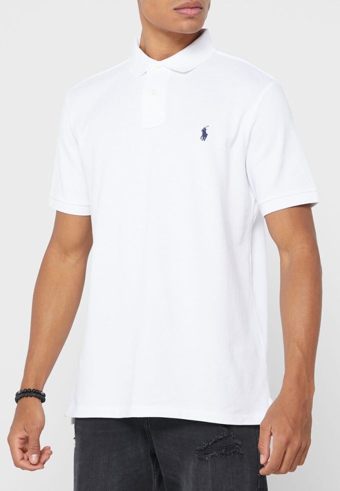 Valkoiset miesten Ralph Lauren Essential poolopaidat