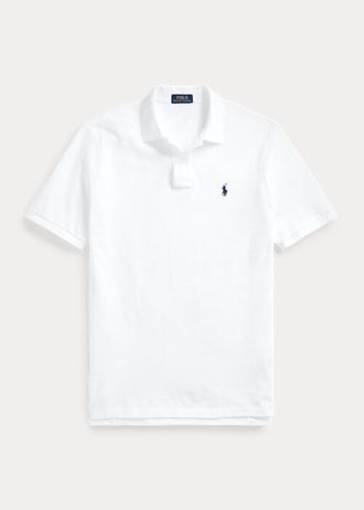 Valkoiset miesten Ralph Lauren Ikoniset mesh poolopaidat