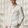 Valkoiset miesten Ralph Lauren Kentin kalanruotopuvun bleiserit Valkoiset miesten Ralph Lauren Kentin kalanruotopuvun bleiserit