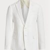 Valkoiset miesten Ralph Lauren Kentin kalanruotopuvun bleiserit Valkoiset miesten Ralph Lauren Kentin kalanruotopuvun bleiserit