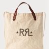 Valkoiset miesten Ralph Lauren -logokankaat Market-kangaskassit