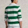 Valkoiset miesten Ralph Lauren mukautetut Slim Fit Bear Rugby -poolopaidat Valkoiset miesten Ralph Lauren mukautetut Slim Fit Bear Rugby -poolopaidat