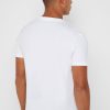 Valkoiset miesten Ralph Lauren mukautetut Slim Fit puuvillaiset T-paidat Valkoiset miesten Ralph Lauren mukautetut Slim Fit puuvillaiset T-paidat