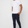 Valkoiset miesten Ralph Lauren mukautetut Slim Fit puuvillaiset T-paidat Valkoiset miesten Ralph Lauren mukautetut Slim Fit puuvillaiset T-paidat
