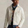 Valkoiset miesten Ralph Lauren Polo Bear -brodeeratut kuorma-autotakit Valkoiset miesten Ralph Lauren Polo Bear -brodeeratut kuorma-autotakit