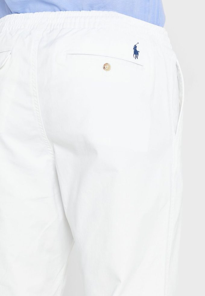 Valkoiset miesten Ralph Lauren Prepster collegehousut Valkoiset miesten Ralph Lauren Prepster collegehousut