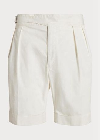 Valkoiset miesten Ralph Lauren Räätälöidyt Stretch Chino Shortsit