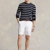 Valkoiset miesten Ralph Lauren Räätälöidyt Stretch Twill -shortsit Valkoiset miesten Ralph Lauren Räätälöidyt Stretch Twill -shortsit