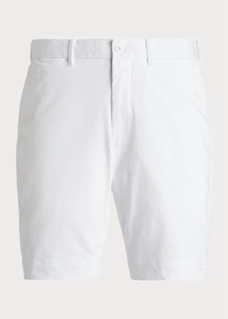 Valkoiset miesten Ralph Lauren Räätälöidyt Stretch Twill -shortsit