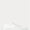 Valkoiset miesten Ralph Lauren Severn Calfskin -lenkkarit Valkoiset miesten Ralph Lauren Severn Calfskin -lenkkarit