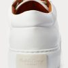 Valkoiset miesten Ralph Lauren Severn Calfskin -lenkkarit Valkoiset miesten Ralph Lauren Severn Calfskin -lenkkarit
